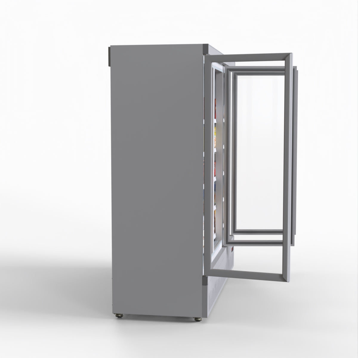Thermaster 1500L 3 Door Supermarket Freezer Black LG-1500GBMF