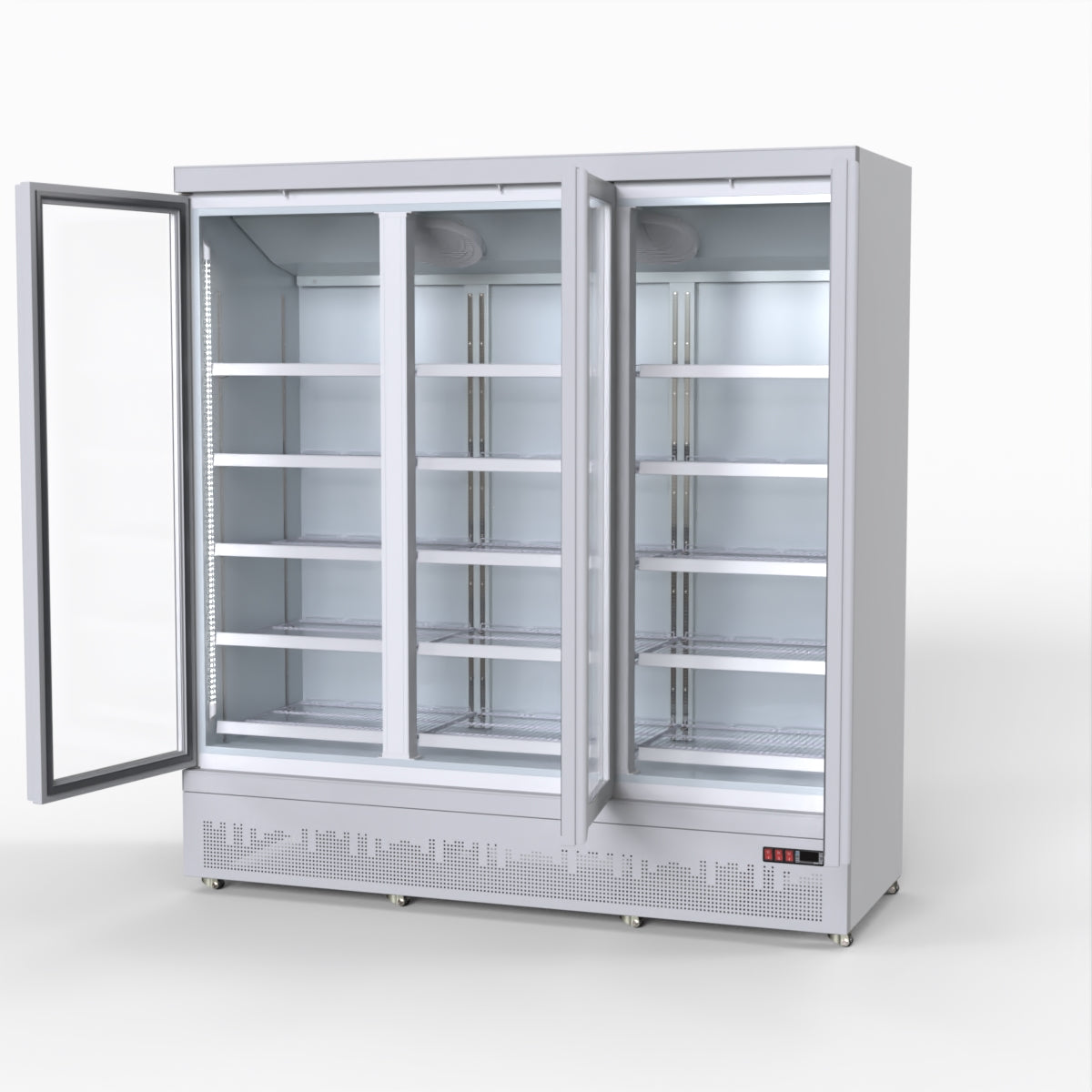 Thermaster 1500L 3 Door Supermarket Fridge Stainless LG-1500GBM