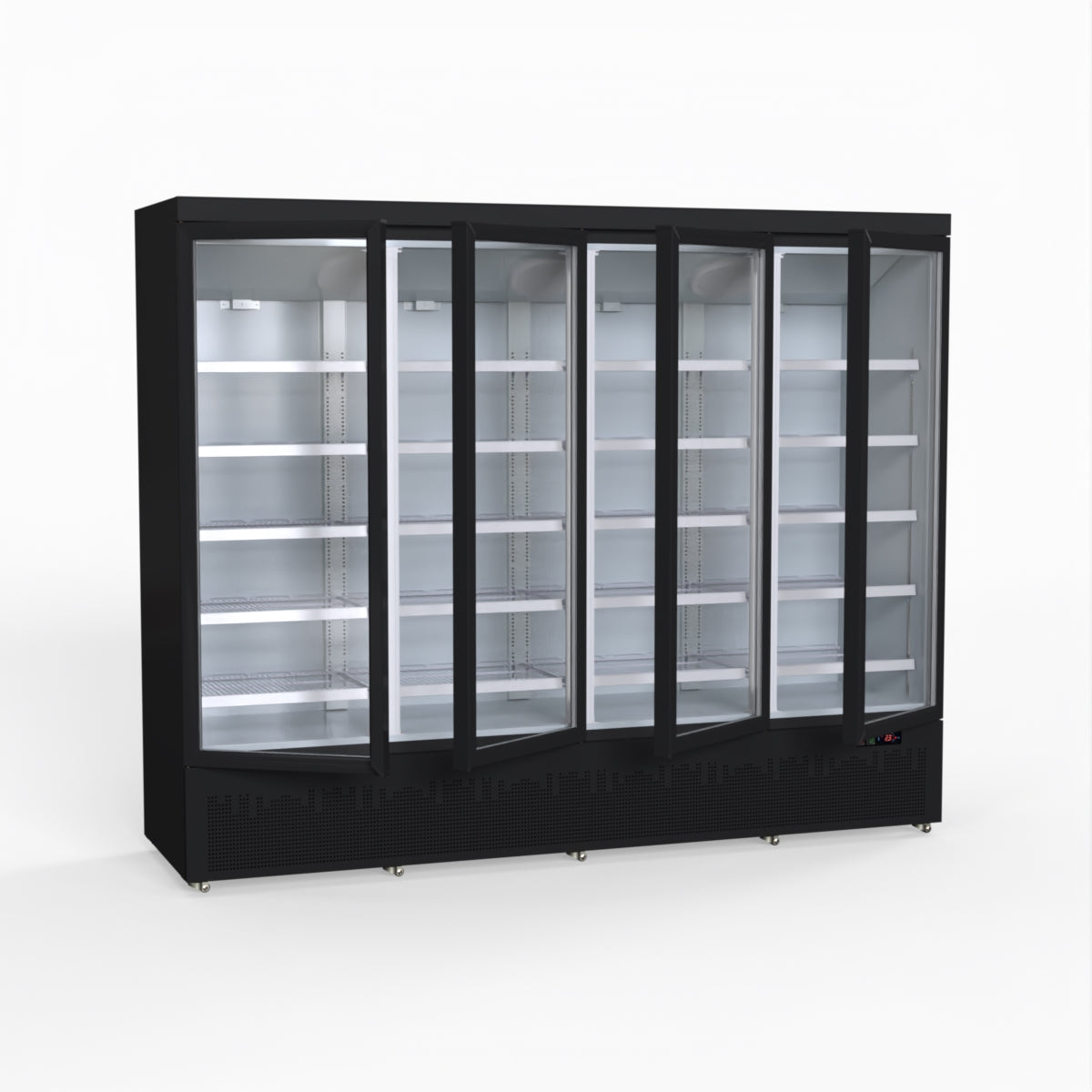 Thermaster 2248L 4 Door Supermarket Fridge Black LG-2200BGBM