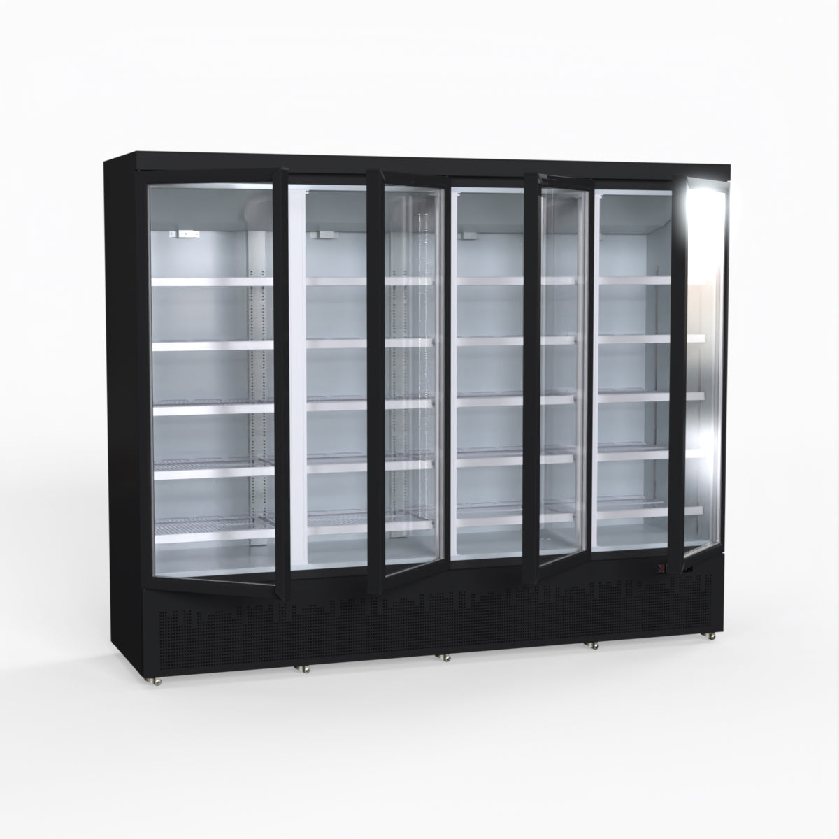 Thermaster 2248L 4 Door Supermarket Fridge Black LG-2200BGBM