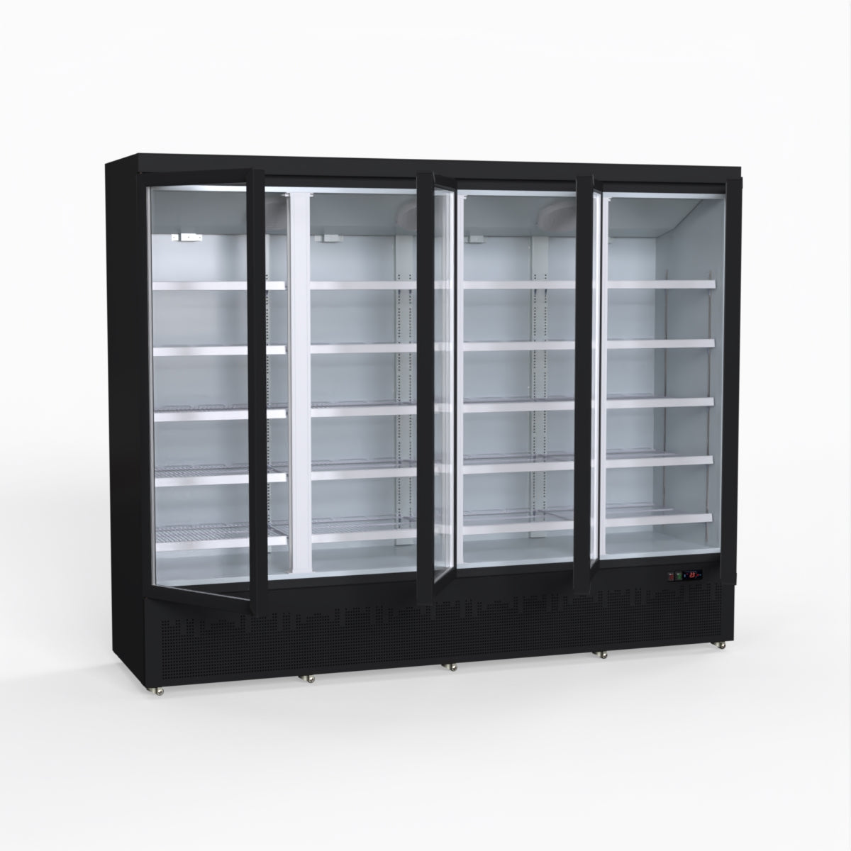 Thermaster 2248L 4 Door Supermarket Fridge Black LG-2200BGBM