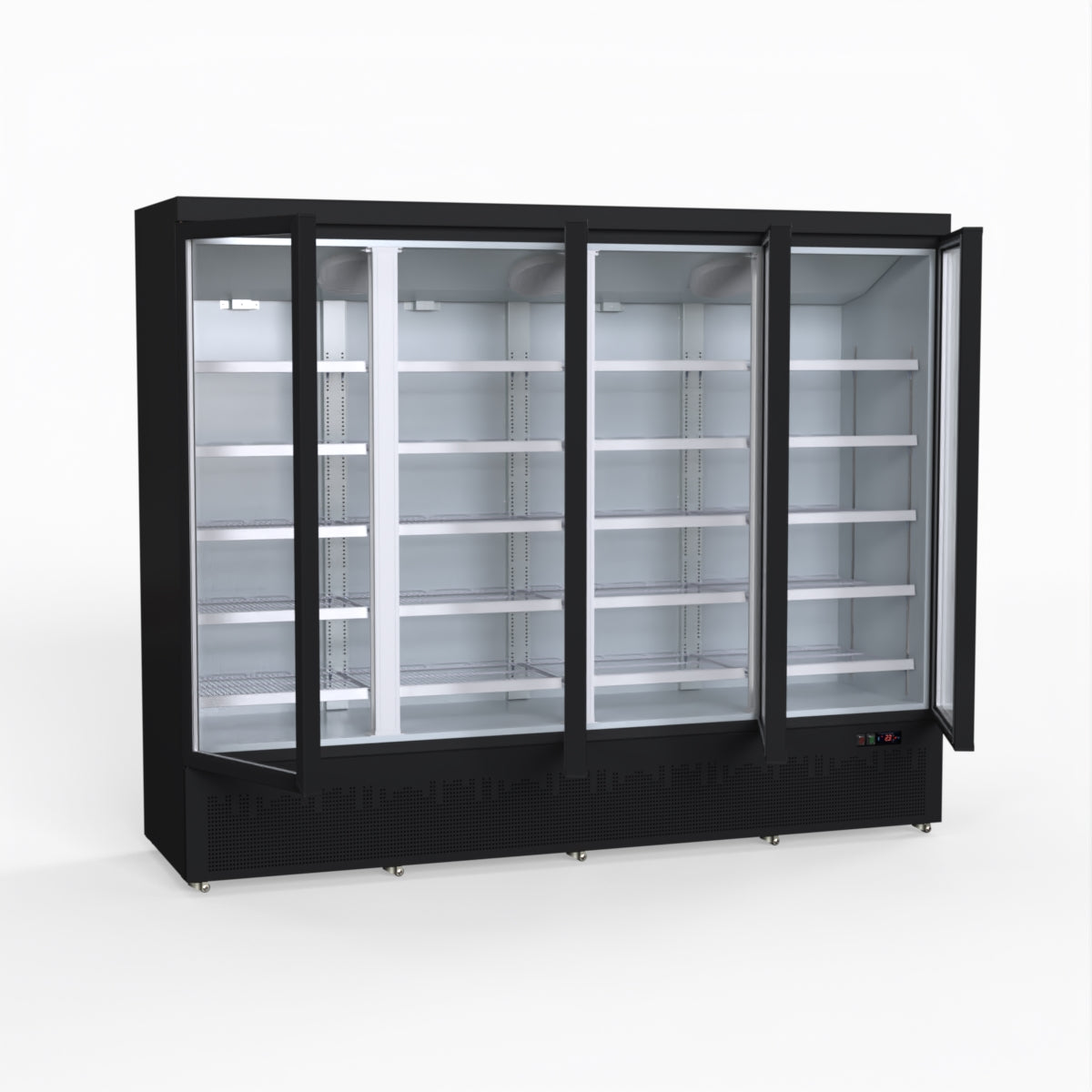 Thermaster 2248L 4 Door Supermarket Fridge Black LG-2200BGBM
