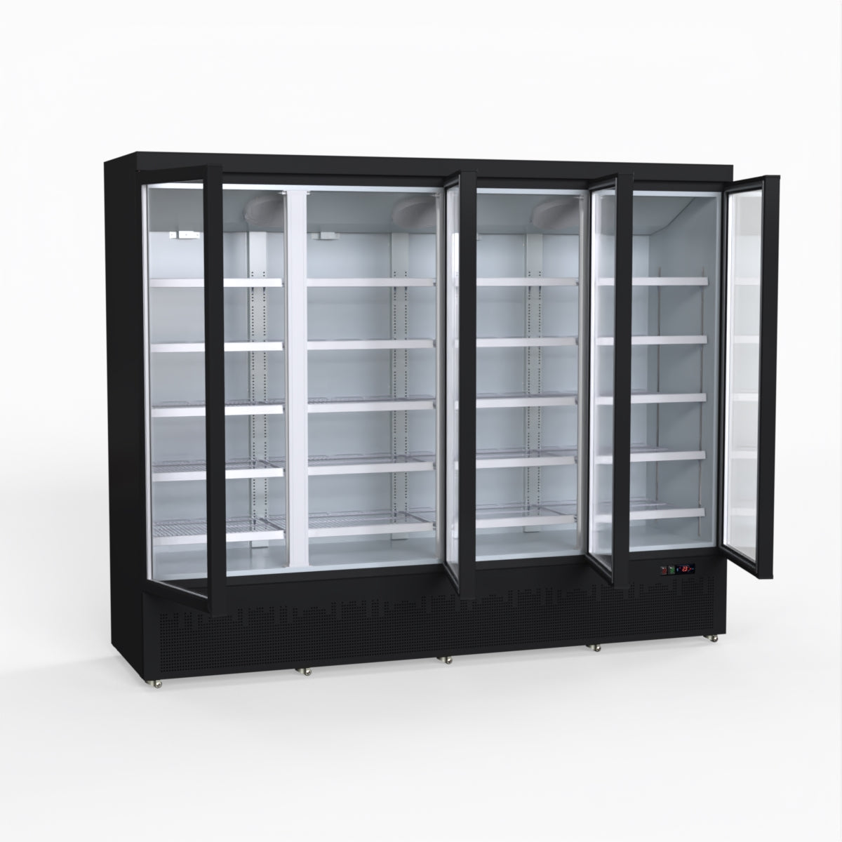 Thermaster 2248L 4 Door Supermarket Fridge Black LG-2200BGBM