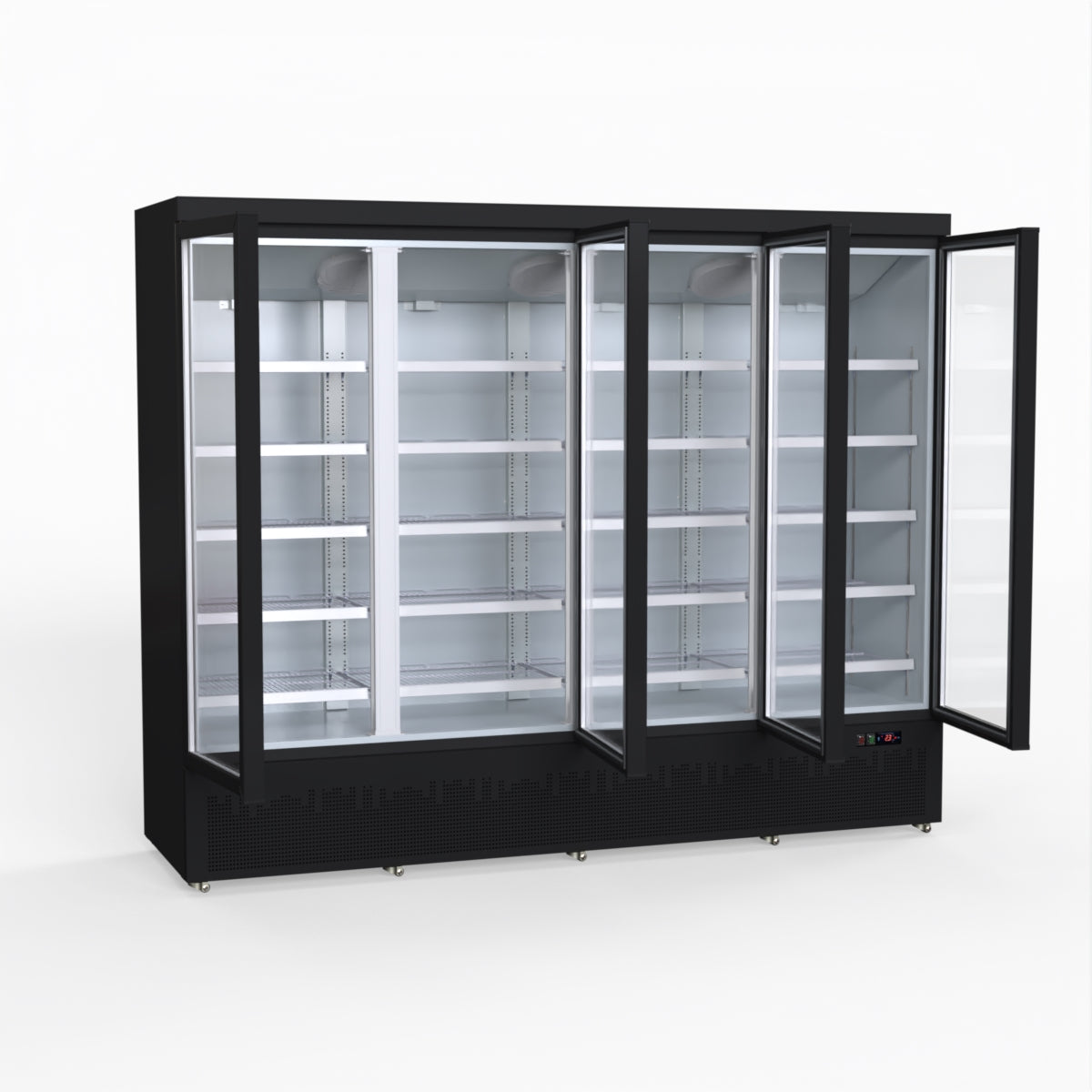 Thermaster 2248L 4 Door Supermarket Fridge Black LG-2200BGBM