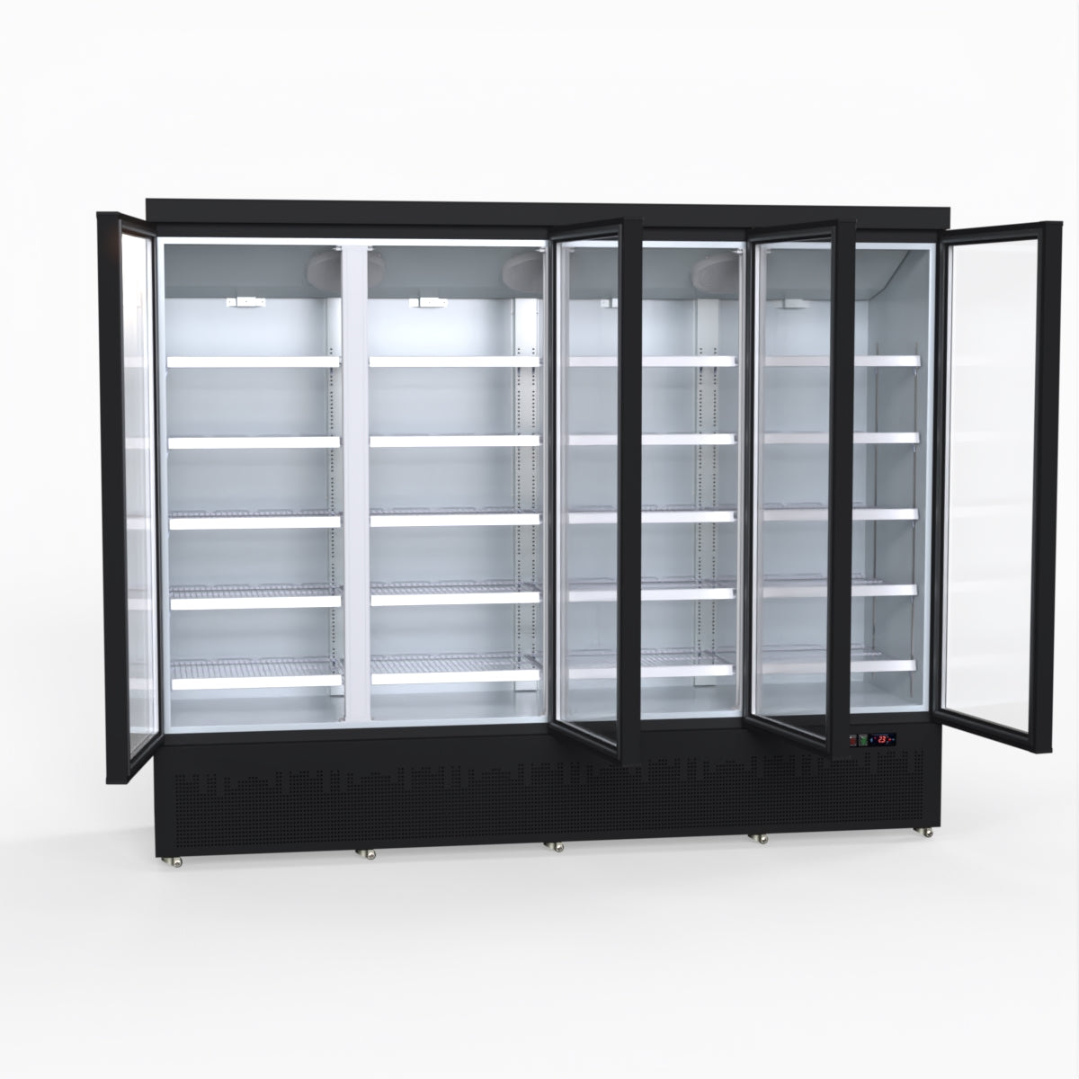 Thermaster 2248L 4 Door Supermarket Fridge Black LG-2200BGBM