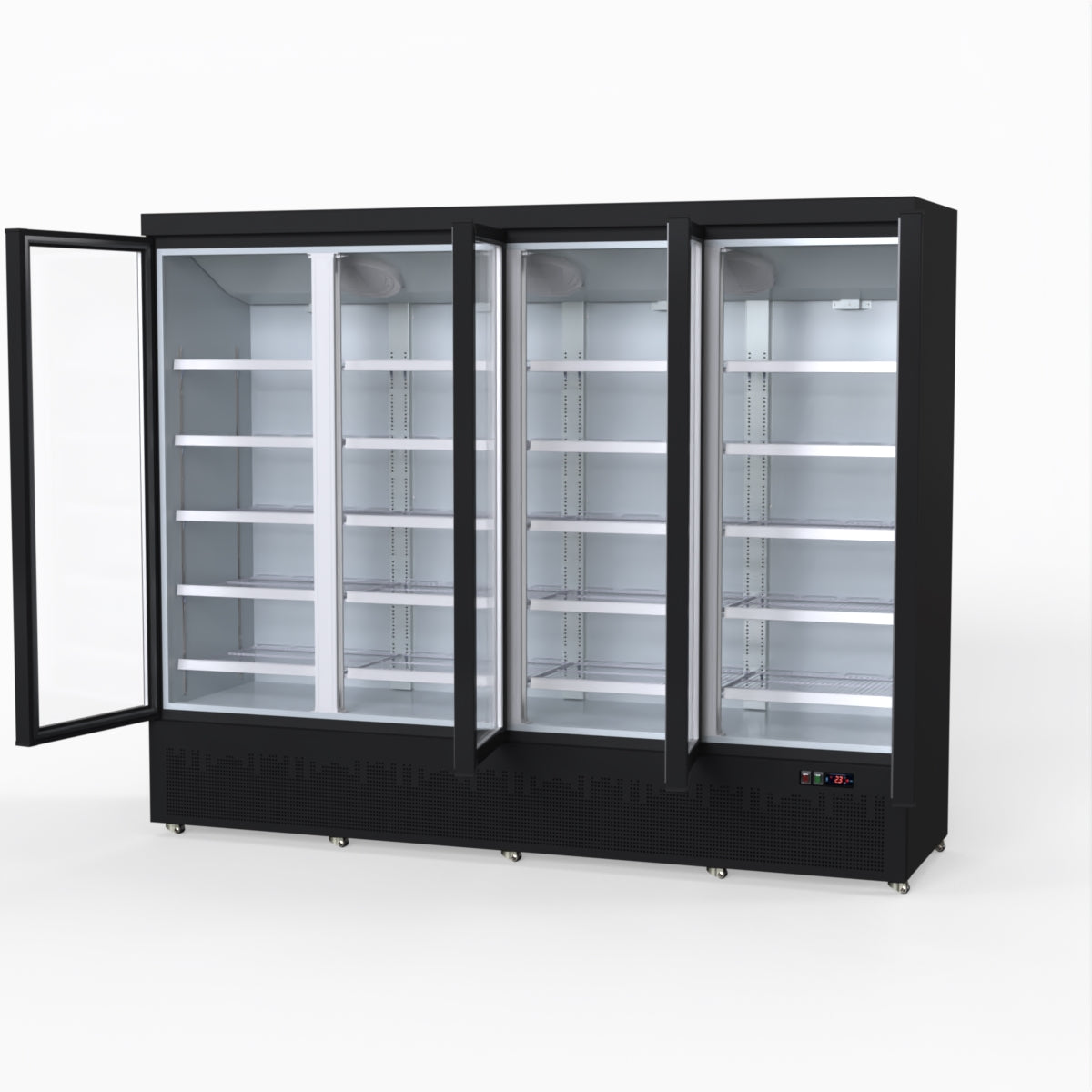 Thermaster 2248L 4 Door Supermarket Fridge Black LG-2200BGBM