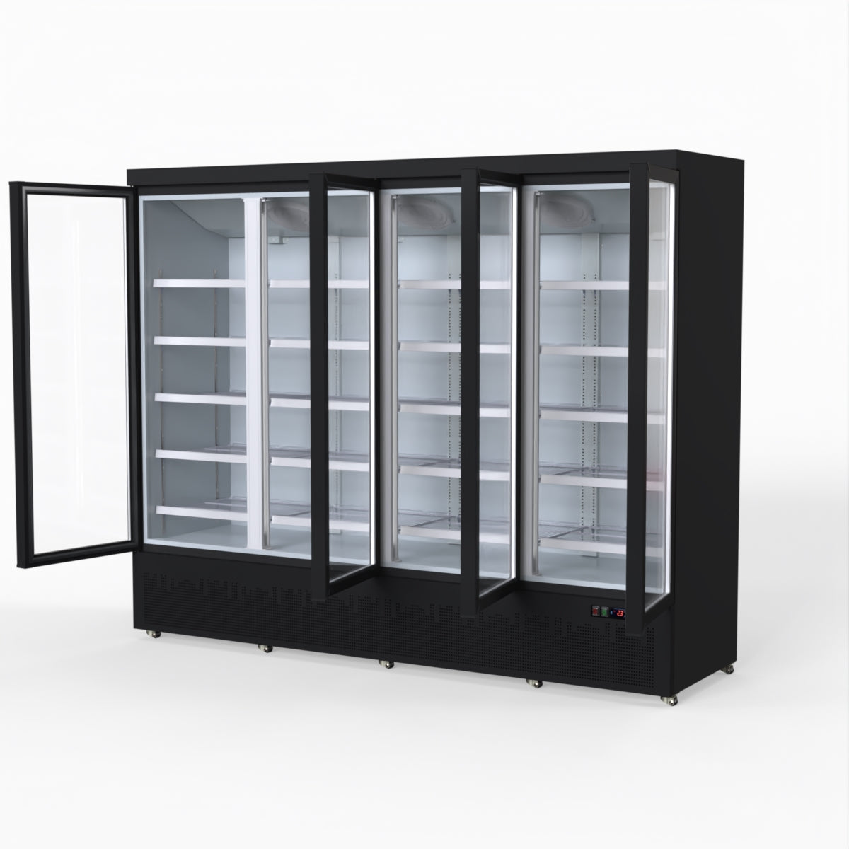 Thermaster 2248L 4 Door Supermarket Fridge Black LG-2200BGBM