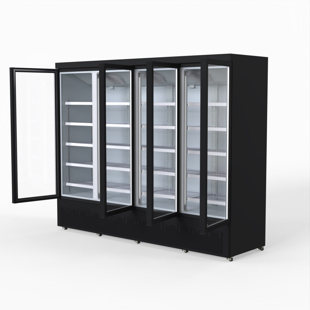 Thermaster 2248L 4 Door Supermarket Fridge Black LG-2200BGBM