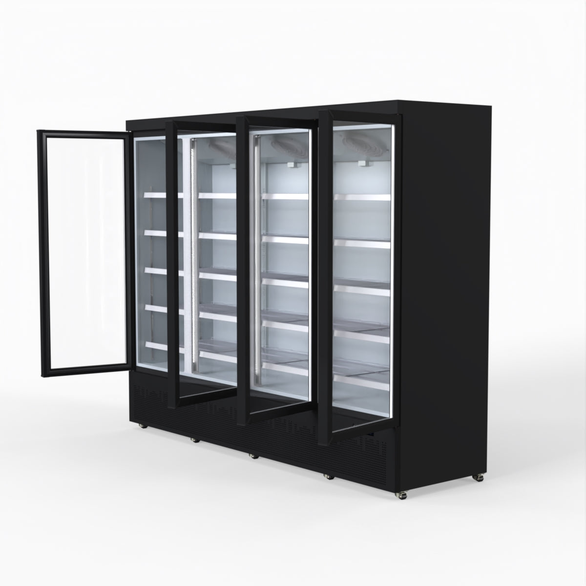 Thermaster 2248L 4 Door Supermarket Fridge Black LG-2200BGBM