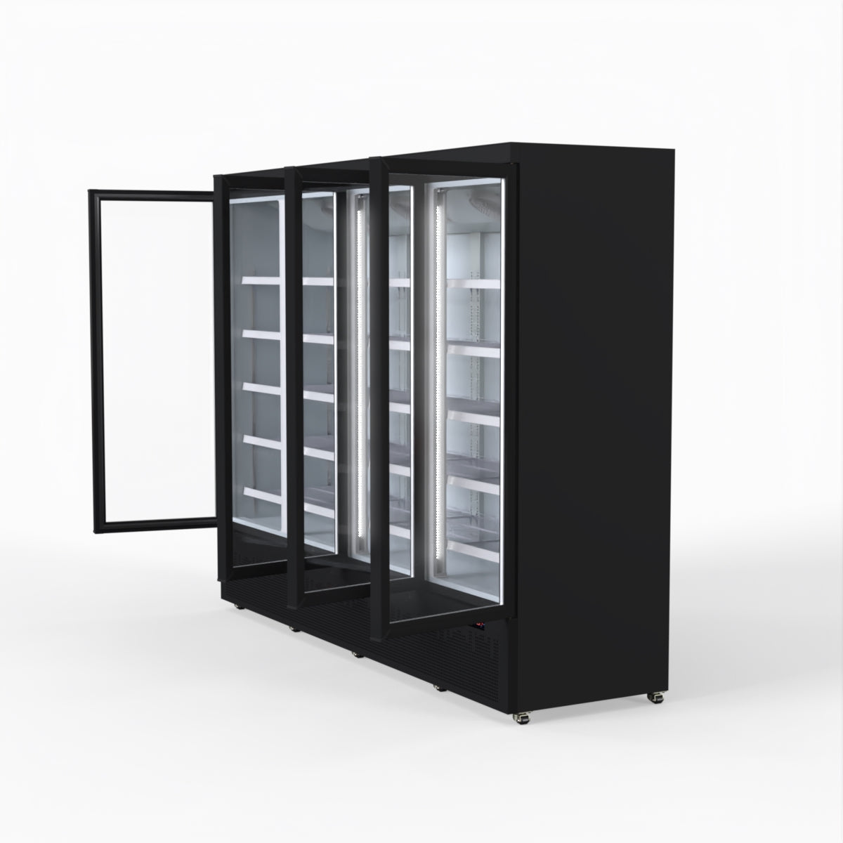 Thermaster 2248L 4 Door Supermarket Fridge Black LG-2200BGBM