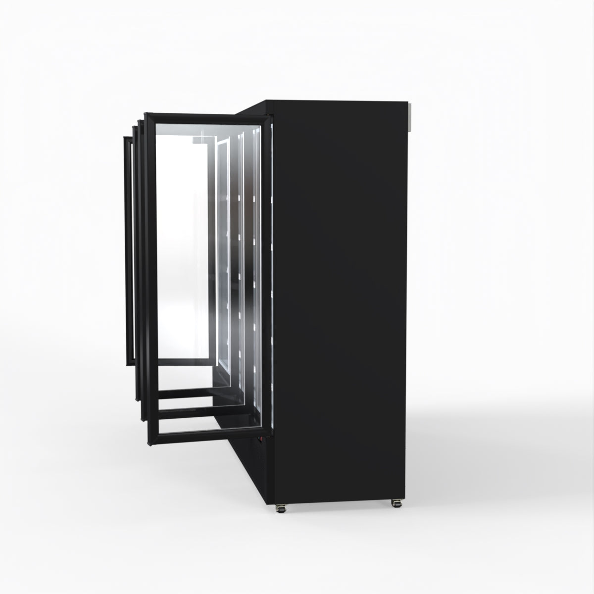 Thermaster 2248L 4 Door Supermarket Fridge Black LG-2200BGBM
