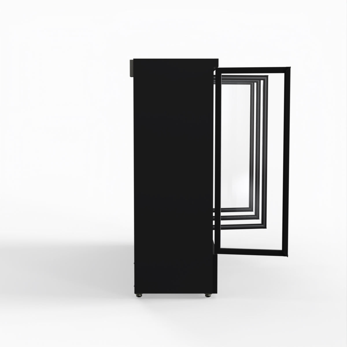 Thermaster 2248L 4 Door Supermarket Fridge Black LG-2200BGBM