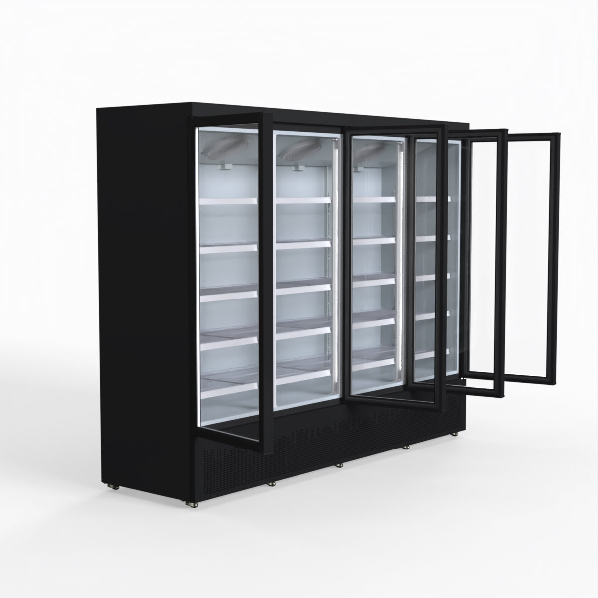 Thermaster 2248L 4 Door Supermarket Fridge Black LG-2200BGBM
