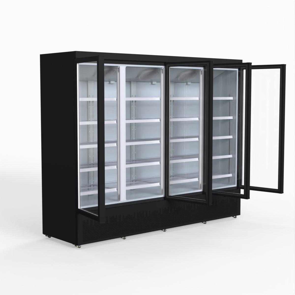 Thermaster 2248L 4 Door Supermarket Fridge Black LG-2200BGBM