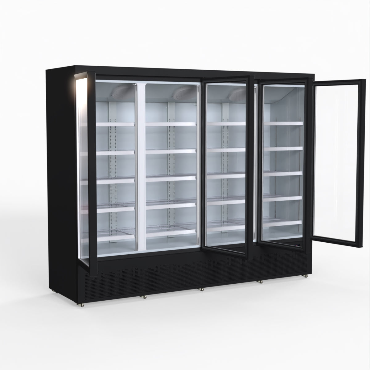 Thermaster 2248L 4 Door Supermarket Fridge Black LG-2200BGBM