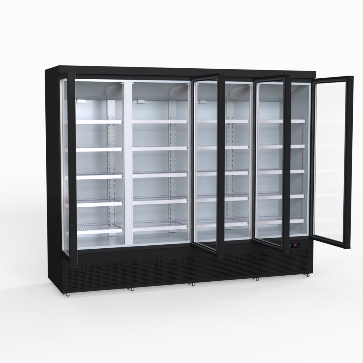 Thermaster 2248L 4 Door Supermarket Fridge Black LG-2200BGBM