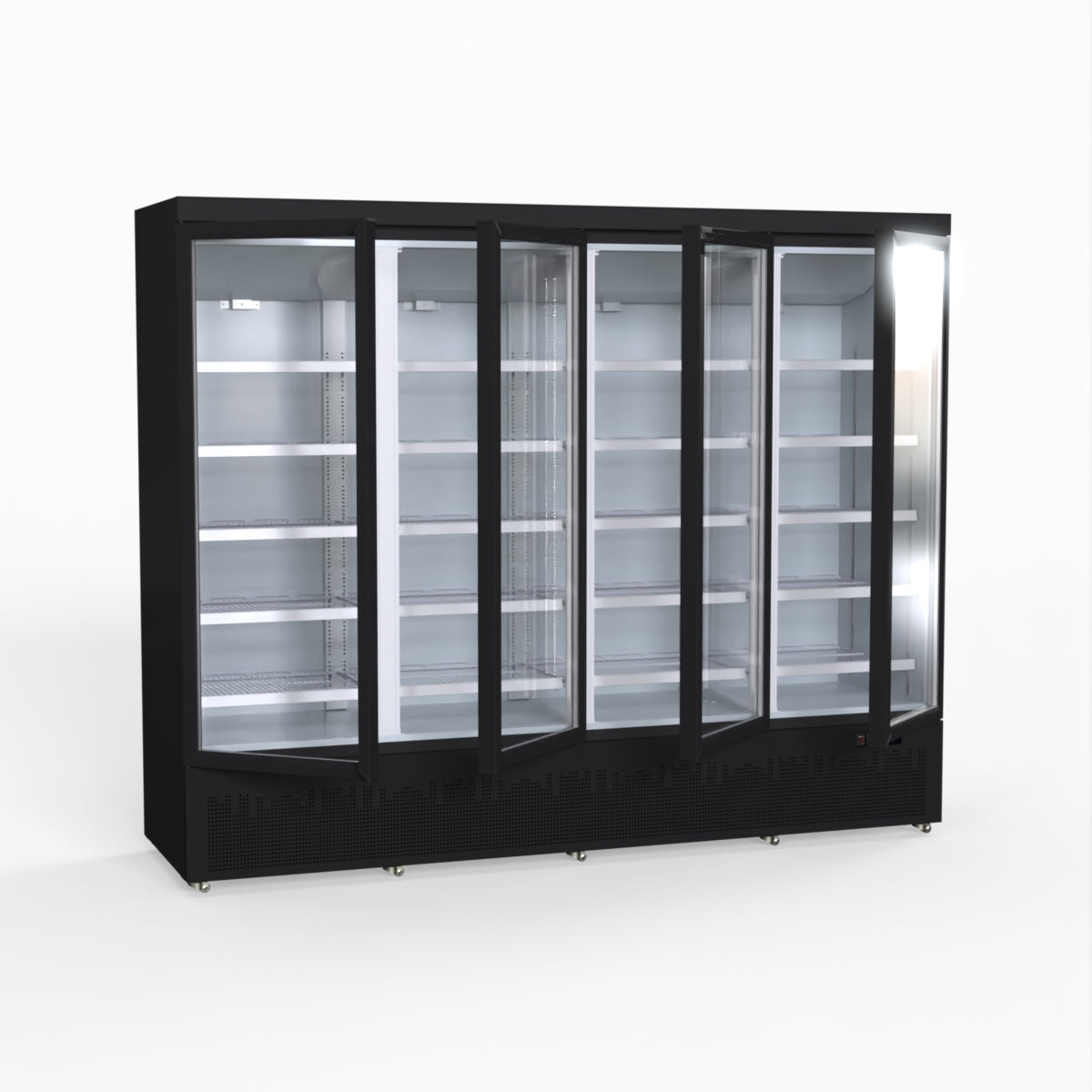 Thermaster 2248L 4 Door Supermarket Fridge Black LG-2200BGBM