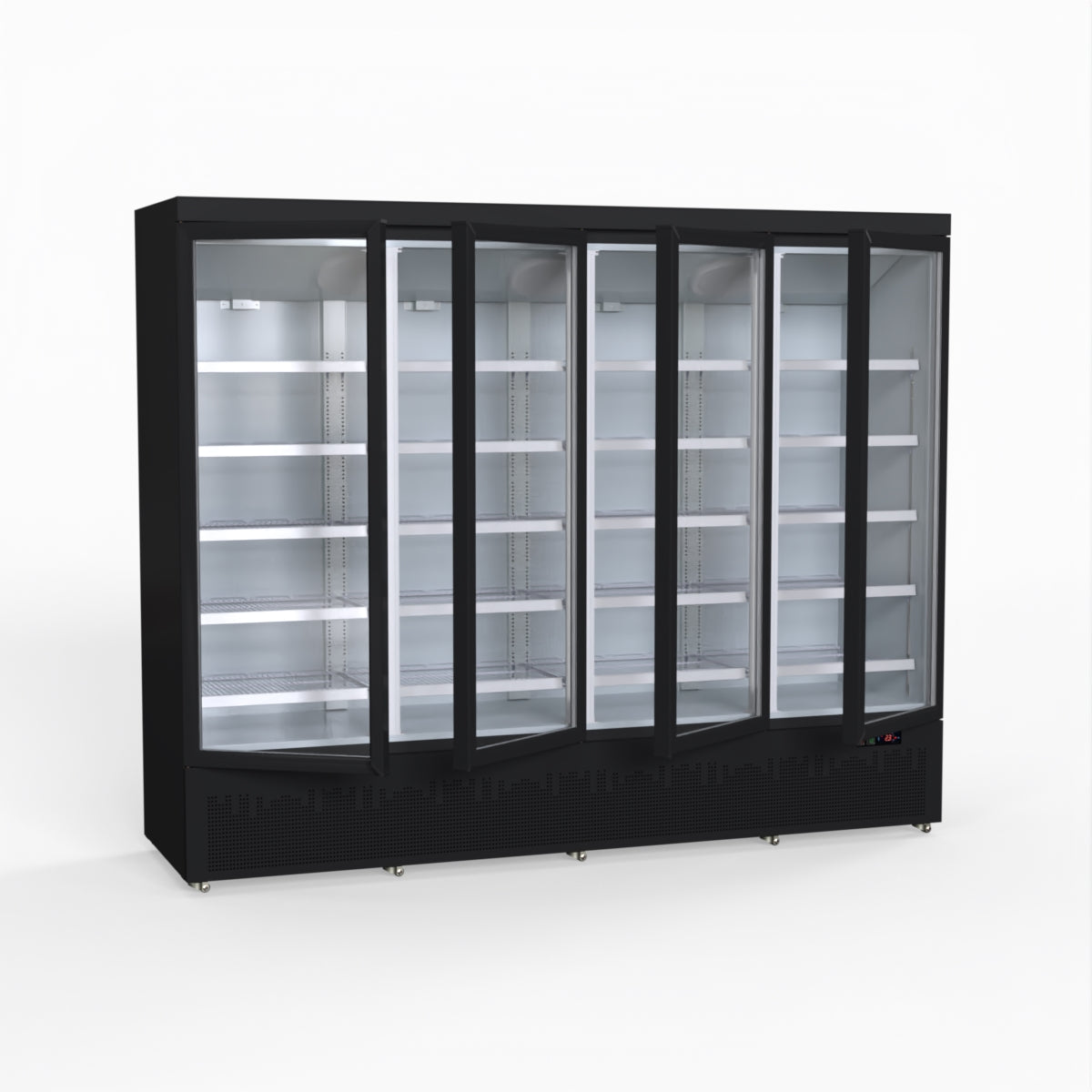 Thermaster 2248L 4 Door Supermarket Fridge Black LG-2200BGBM
