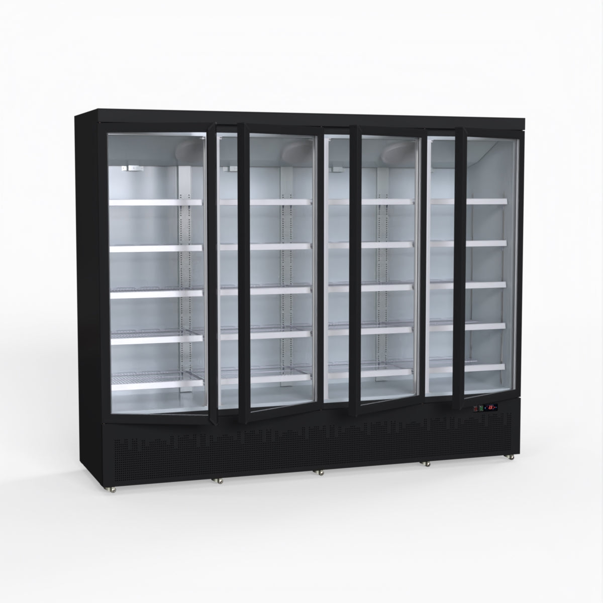 Thermaster 2248L 4 Door Supermarket Fridge Black LG-2200BGBM