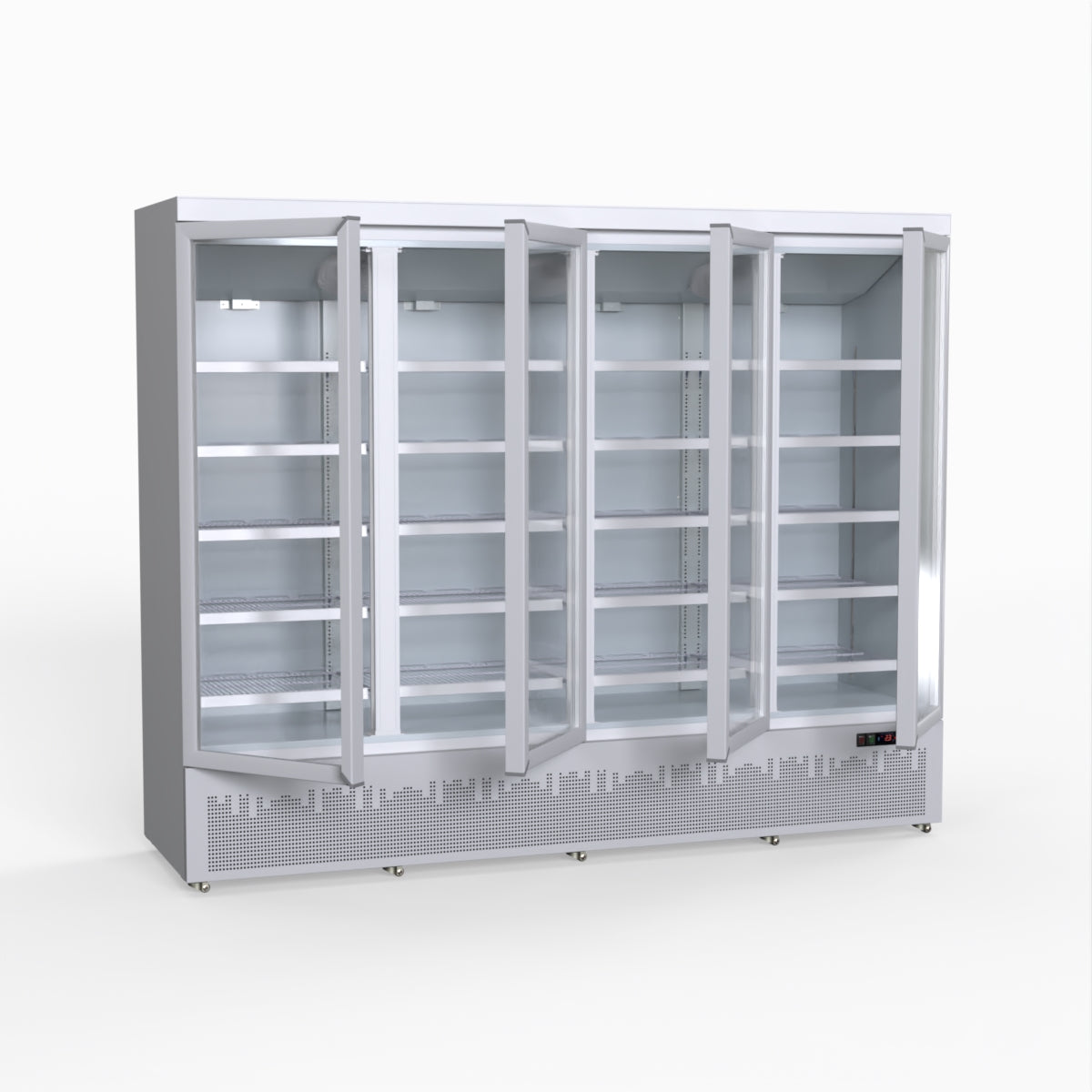 Thermaster 2248L 4 Door Supermarket Fridge Stainless LG-2200GBM