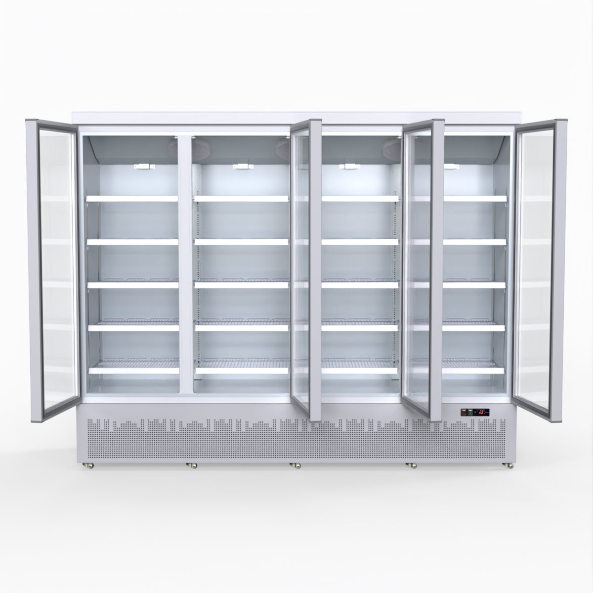 Thermaster 2248L 4 Door Supermarket Fridge Stainless LG-2200GBM