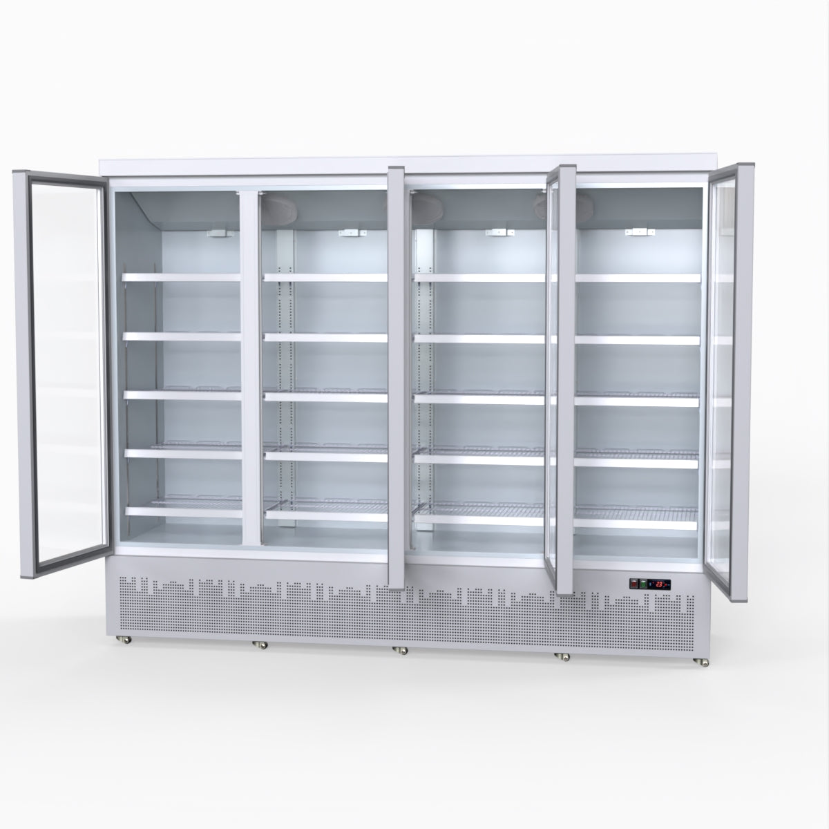 Thermaster 2248L 4 Door Supermarket Fridge Stainless LG-2200GBM