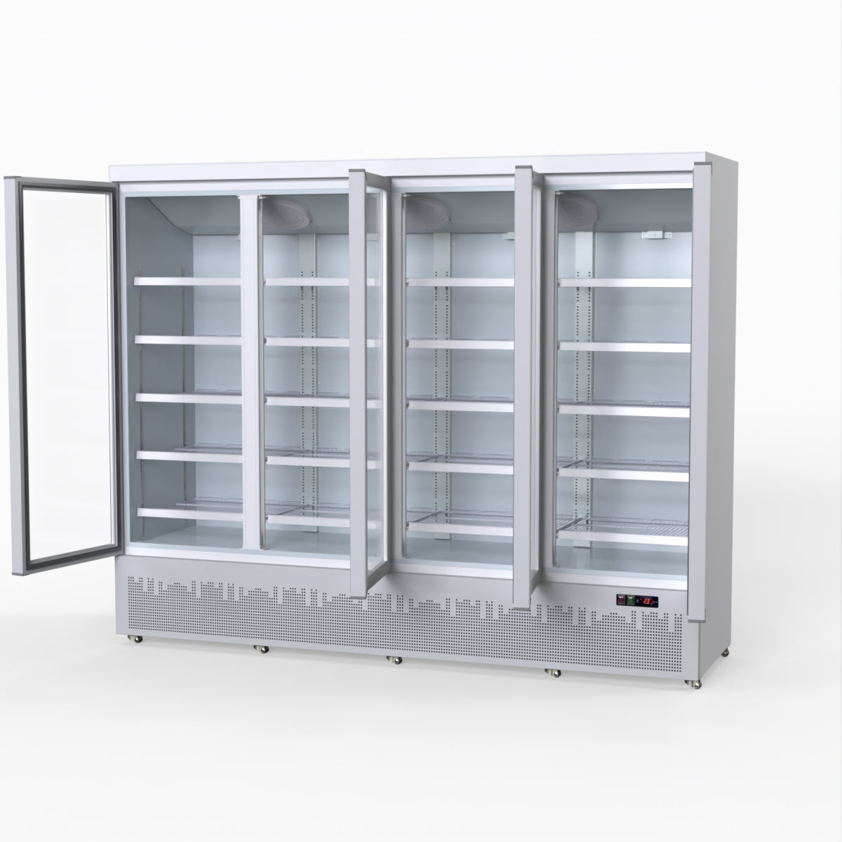 Thermaster 2248L 4 Door Supermarket Fridge Stainless LG-2200GBM