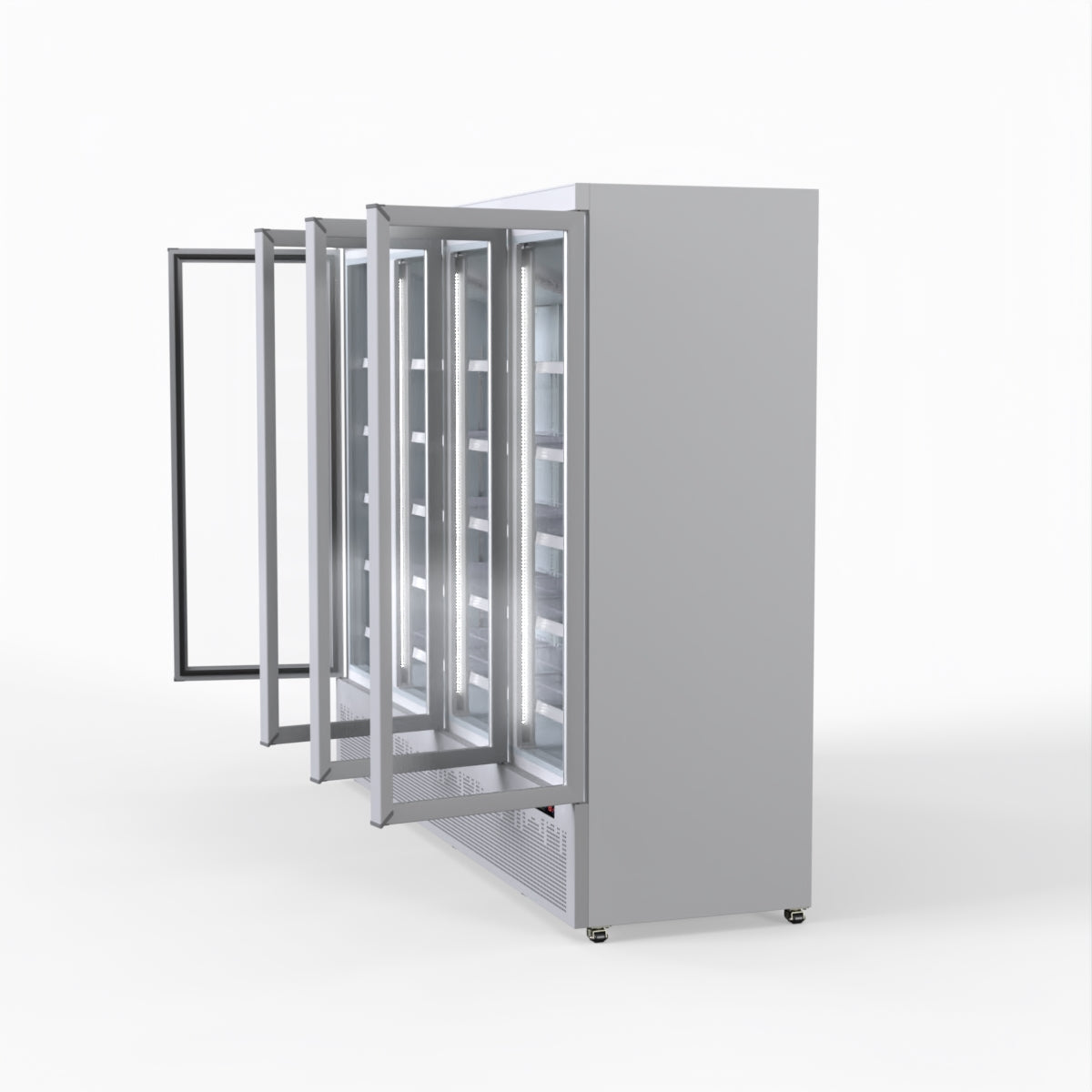 Thermaster 2248L 4 Door Supermarket Fridge Stainless LG-2200GBM