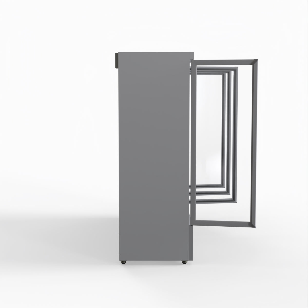 Thermaster 2248L 4 Door Supermarket Fridge Stainless LG-2200GBM