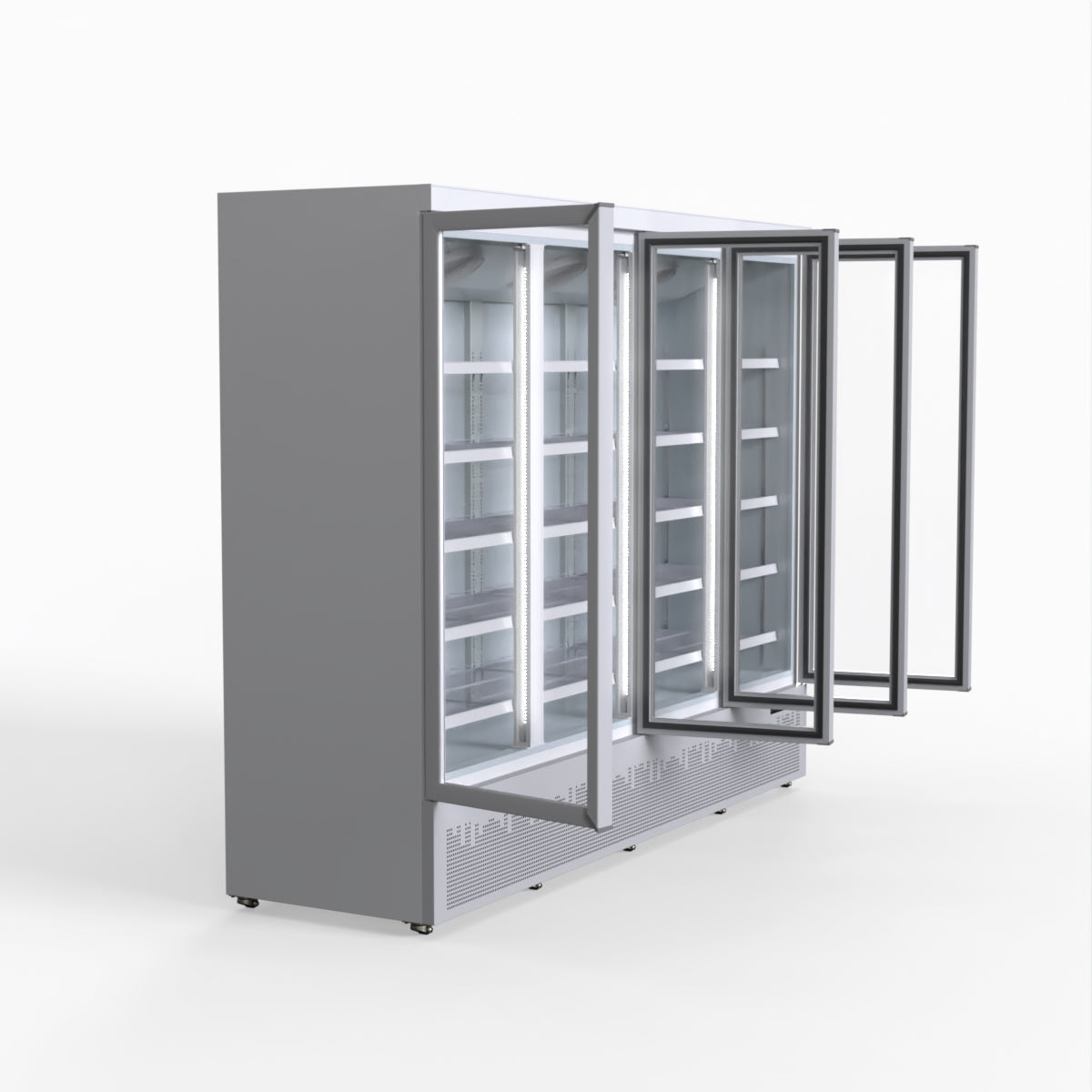 Thermaster 2248L 4 Door Supermarket Fridge Stainless LG-2200GBM