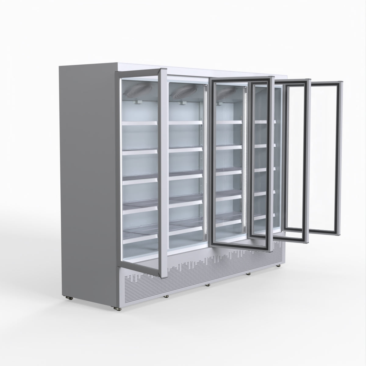 Thermaster 2248L 4 Door Supermarket Fridge Stainless LG-2200GBM