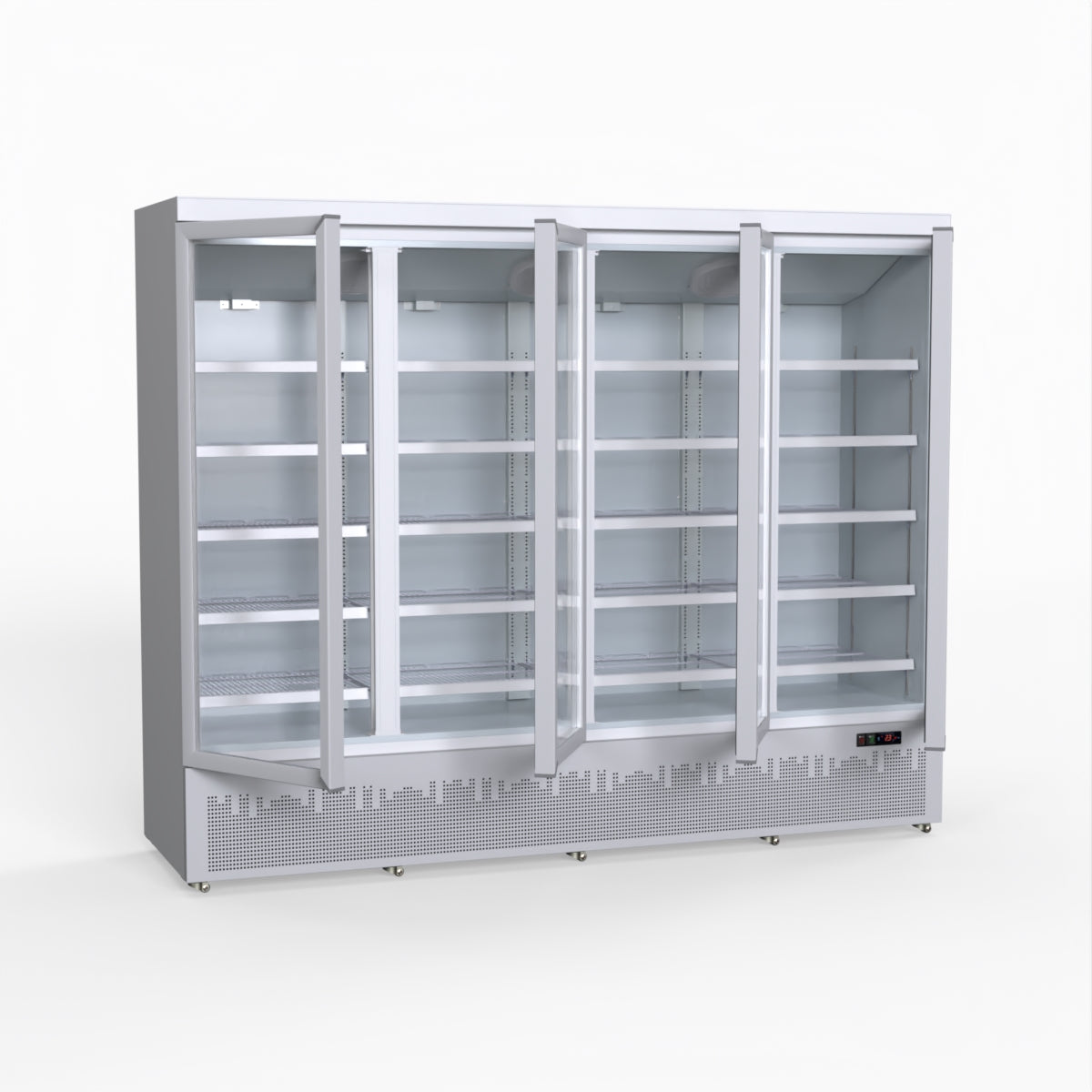 Thermaster 2248L 4 Door Supermarket Fridge Stainless LG-2200GBM