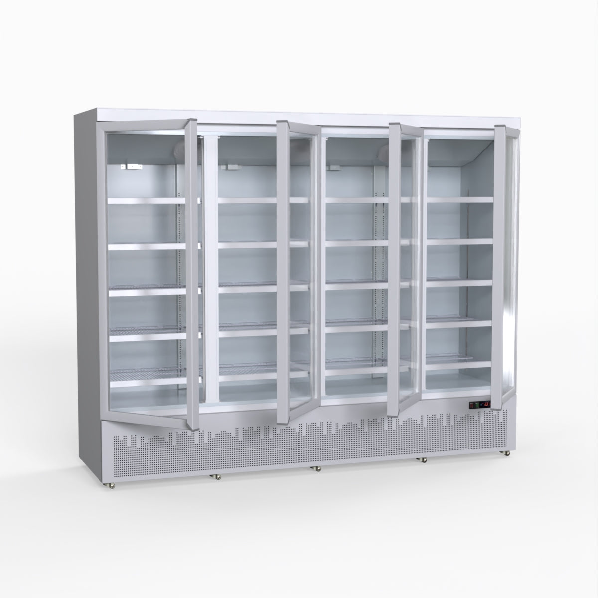 Thermaster 2248L 4 Door Supermarket Fridge Stainless LG-2200GBM