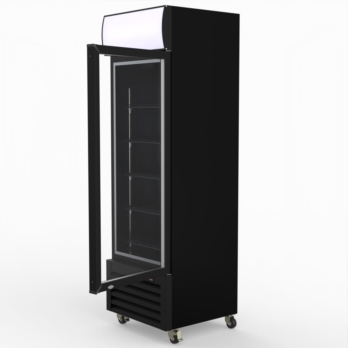 Thermaster Single Glass Door Colourbond Upright Drink Fridge LG-370BP