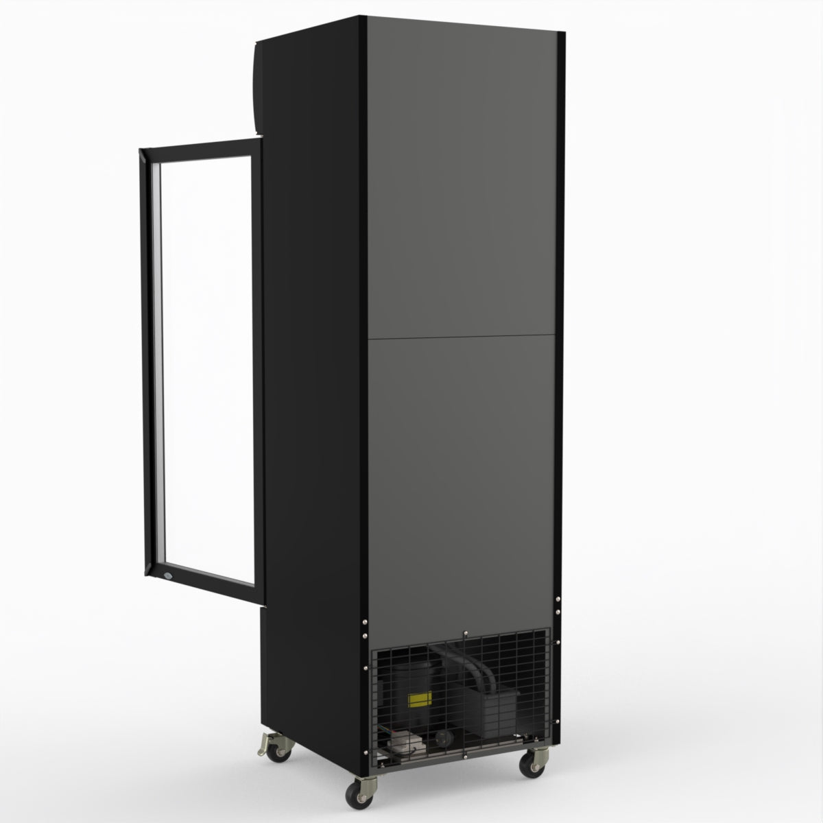 Thermaster Single Glass Door Colourbond Upright Drink Fridge LG-370BP