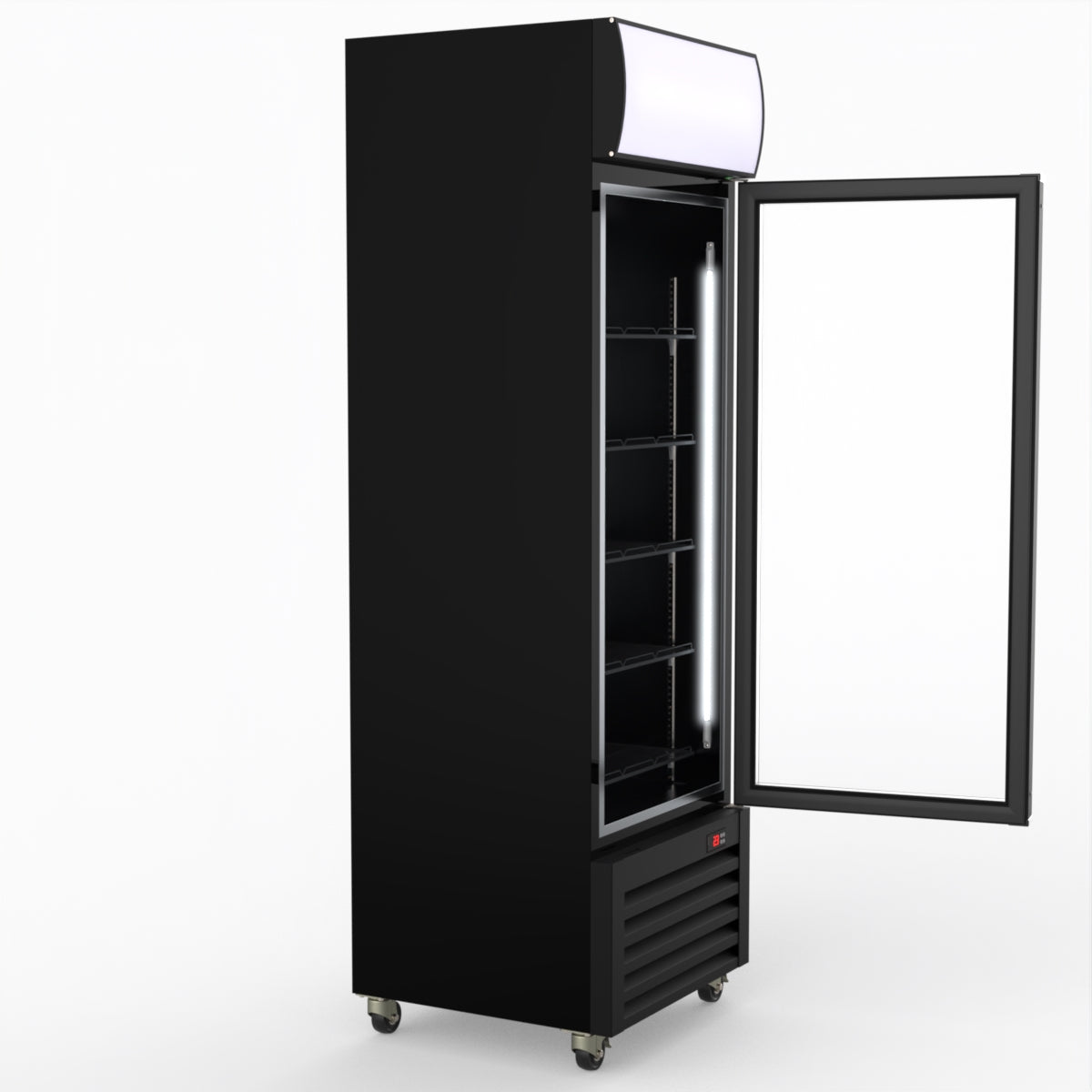 Thermaster Single Glass Door Colourbond Upright Drink Fridge LG-370BP