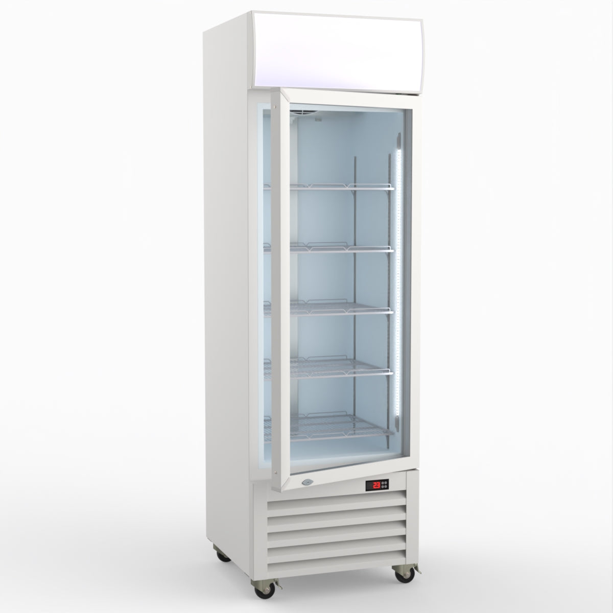 Thermaster Single Glass Door Colourbond Upright Drink Fridge - LG-370P