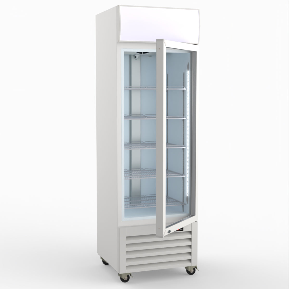 Thermaster Single Glass Door Colourbond Upright Drink Fridge - LG-370P