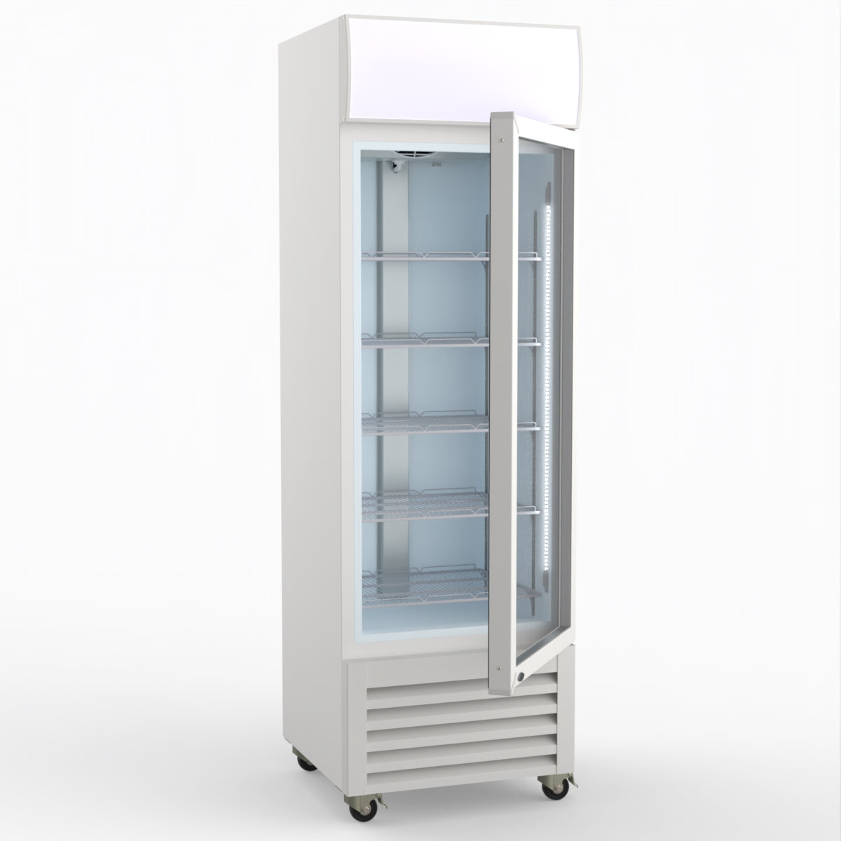 Thermaster Single Glass Door Colourbond Upright Drink Fridge - LG-370P
