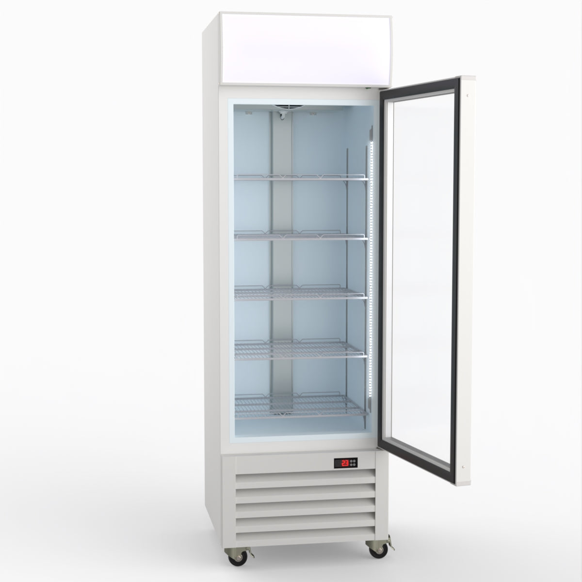 Thermaster Single Glass Door Colourbond Upright Drink Fridge - LG-370P