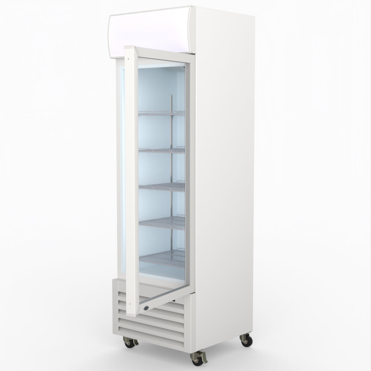 Thermaster Single Glass Door Colourbond Upright Drink Fridge - LG-370P