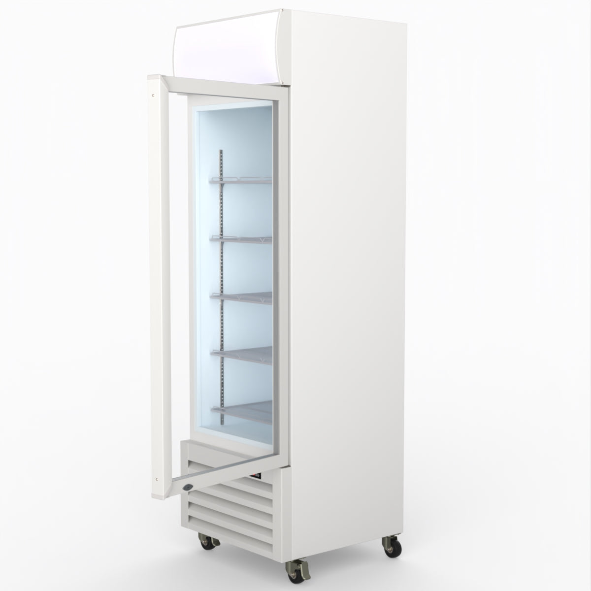 Thermaster Single Glass Door Colourbond Upright Drink Fridge - LG-370P