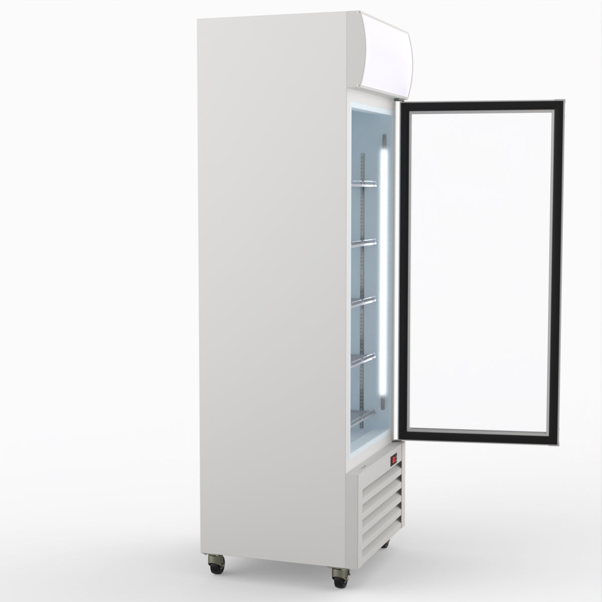 Thermaster Single Glass Door Colourbond Upright Drink Fridge - LG-370P