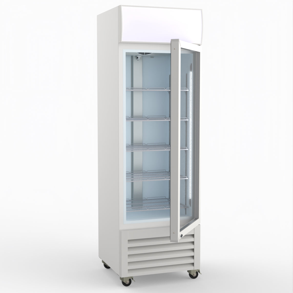 Thermaster Single Glass Door Colourbond Upright Drink Fridge - LG-370P