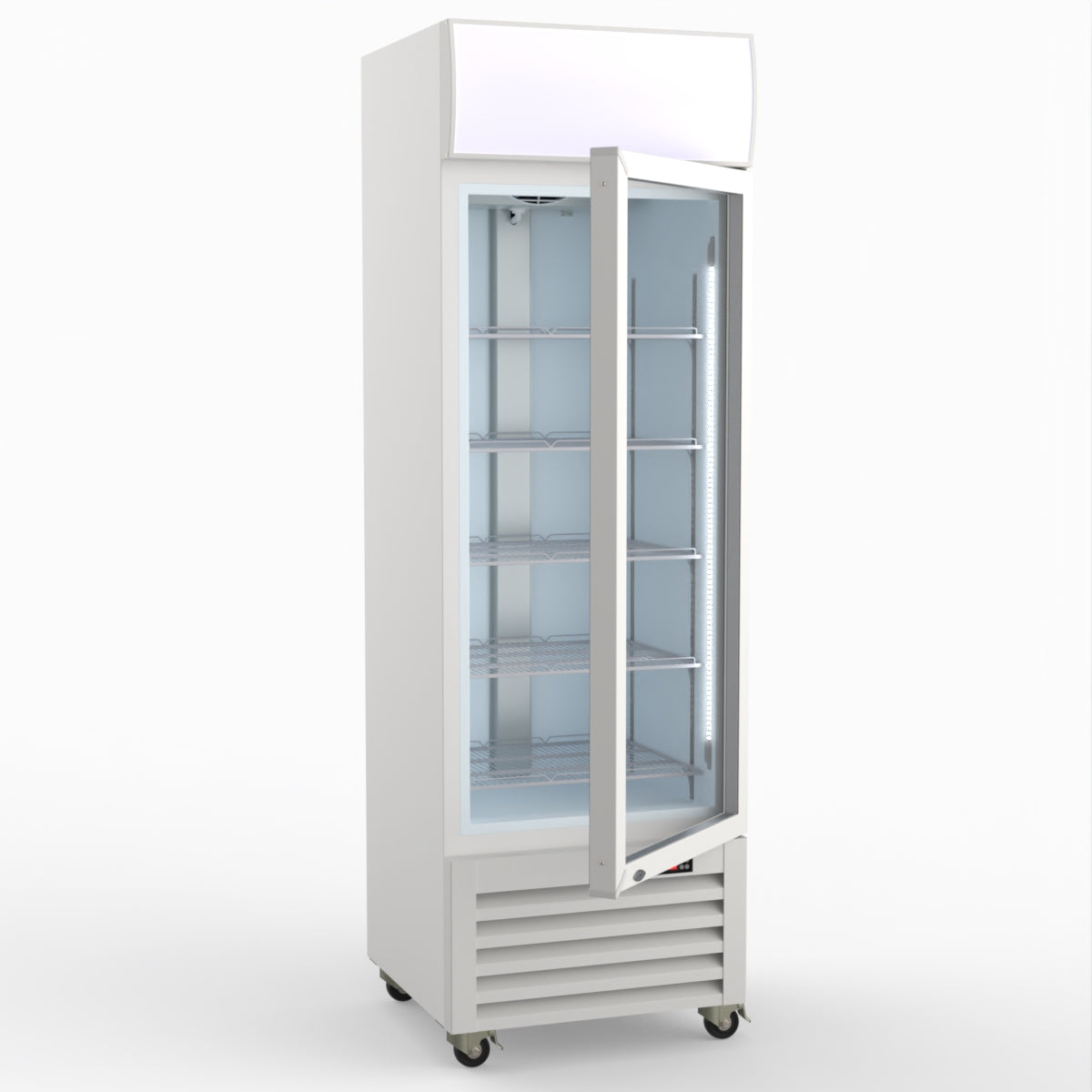 Thermaster Single Glass Door Colourbond Upright Drink Fridge - LG-370P