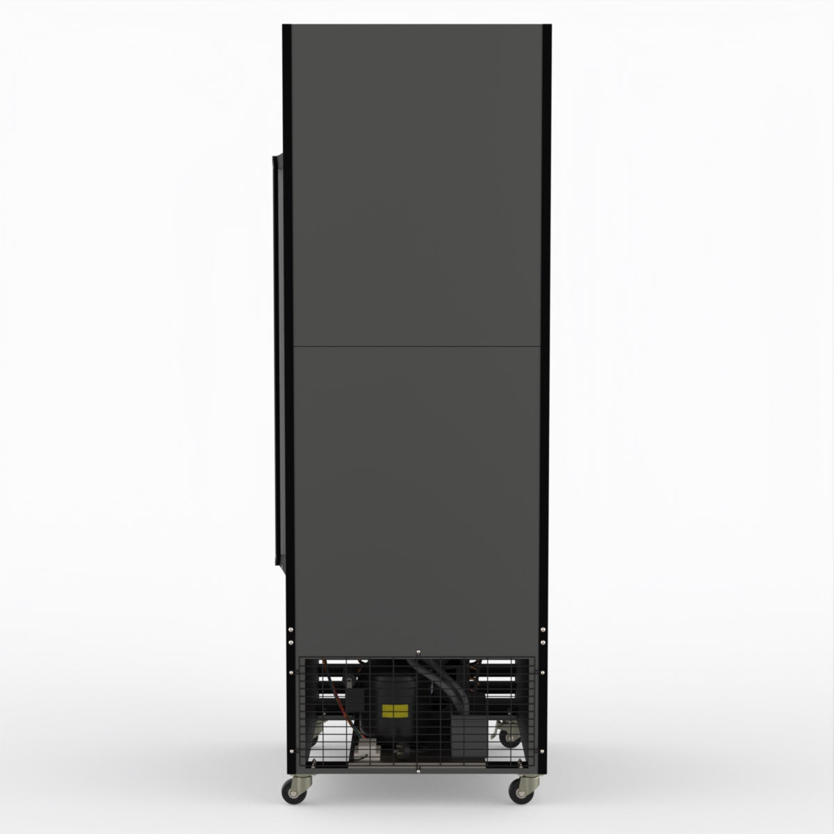 Thermaster 540L Single Glass Door Black Colourbond Upright Drink Fridge LG-540BP