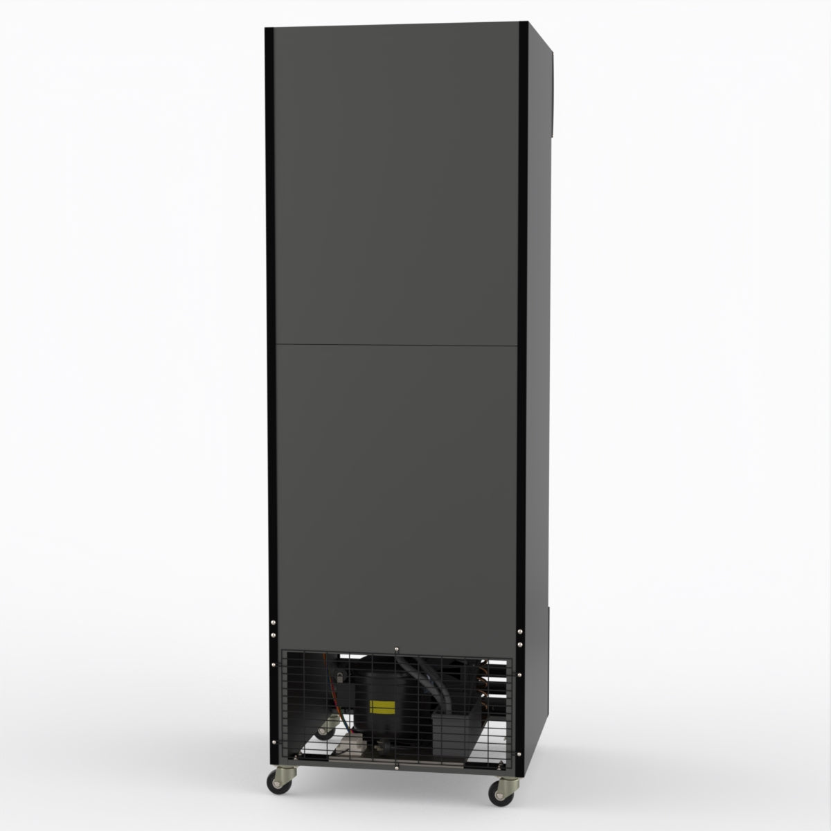 Thermaster 540L Single Glass Door Black Colourbond Upright Drink Fridge LG-540BP