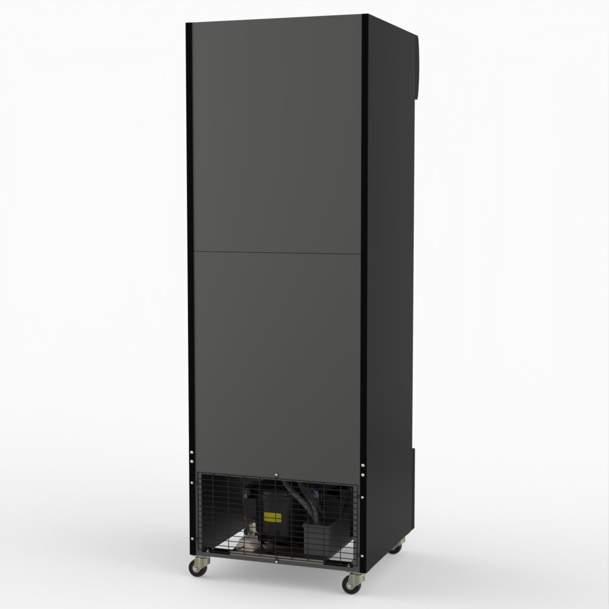 Thermaster 540L Single Glass Door Black Colourbond Upright Drink Fridge LG-540BP