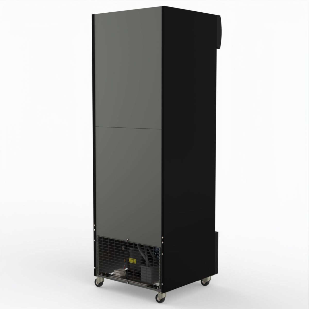 Thermaster 540L Single Glass Door Black Colourbond Upright Drink Fridge LG-540BP