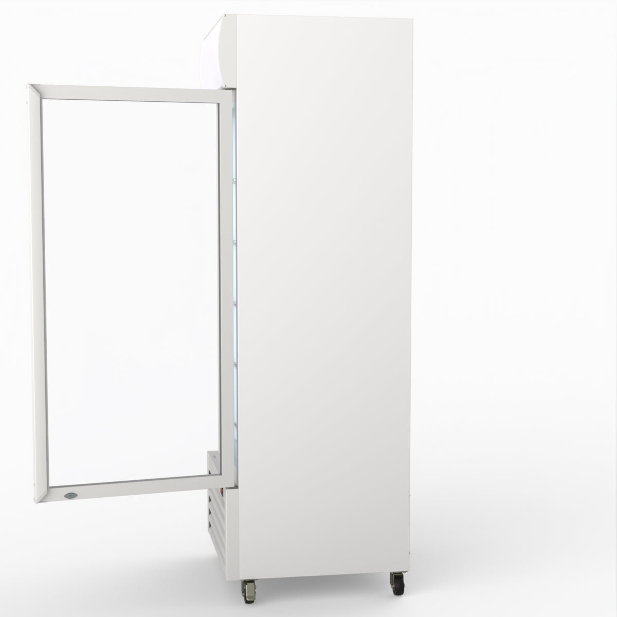Thermaster 540L Single Glass Door Colourbond Upright Drink Fridge White LG-540P